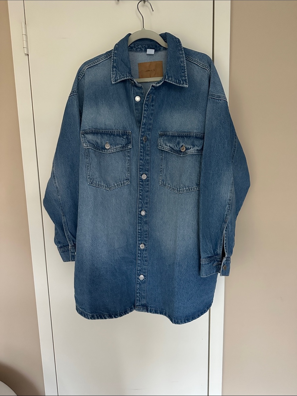 H&M oversized denim shirt
